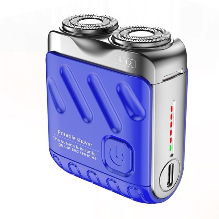 Portable Rotary Dual Ring Electric Shaver Men Travel Mini Shaver - Image 4