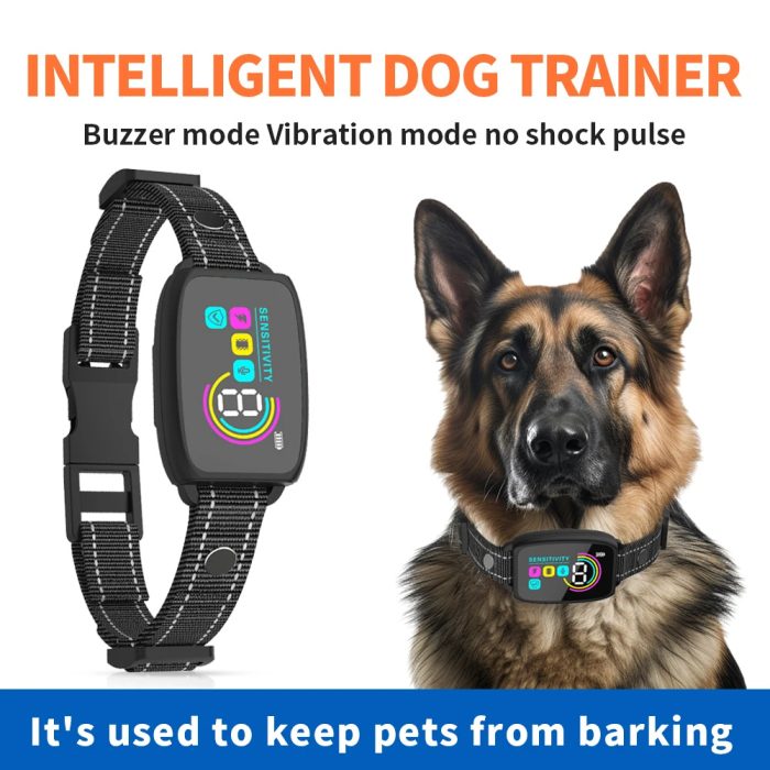 Smart Automatic Anti Barking Dog Collar Waterproof Rechargeable Bark HD