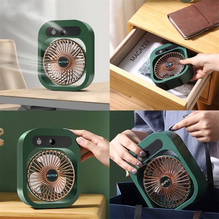 Air Conditioning Fan Desk Misting Fan Air Cooler Cooling For Home - Image 10