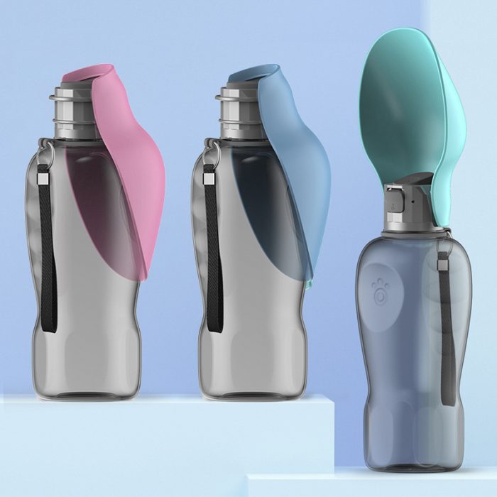 800ml Dogs Water Bottle Portable High Capacity Leakproof Pet Foldable - Image 2