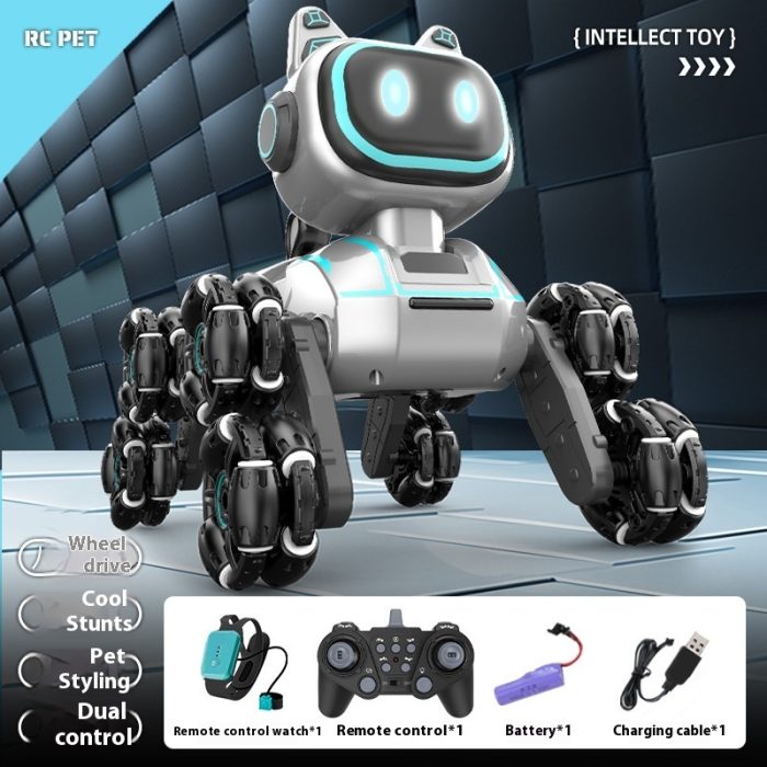 Light Music Rechargeable Robot Dog Educational Toys Children's Remote Control Car - Image 6