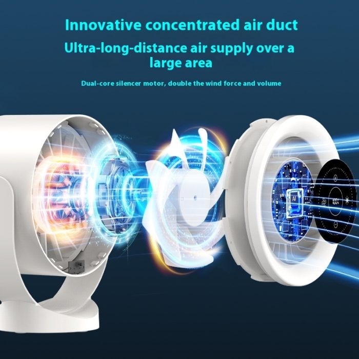 Best Desktop Adjustable Fan Light Rechargeable Wall Mount Table Fan - Image 5