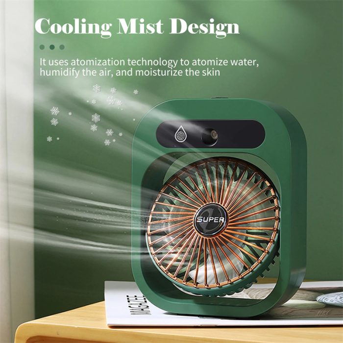Air Conditioning Fan Desk Misting Fan Air Cooler Cooling For Home - Image 9
