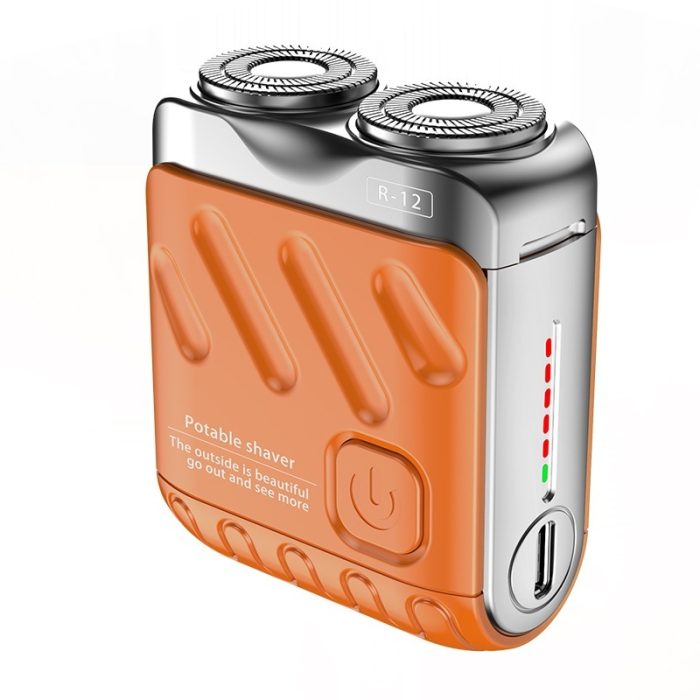 Portable Rotary Dual Ring Electric Shaver Men Travel Mini Shaver - Image 3