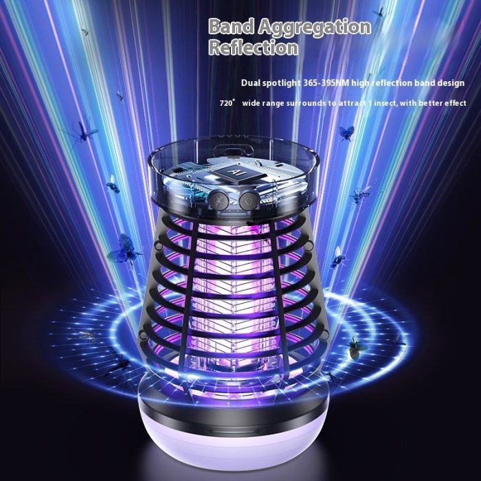 2in1 Mosquito Killer Lamp Electric Fly Catcher USB Rechargeable Electric Mosquito Swatter - Image 7