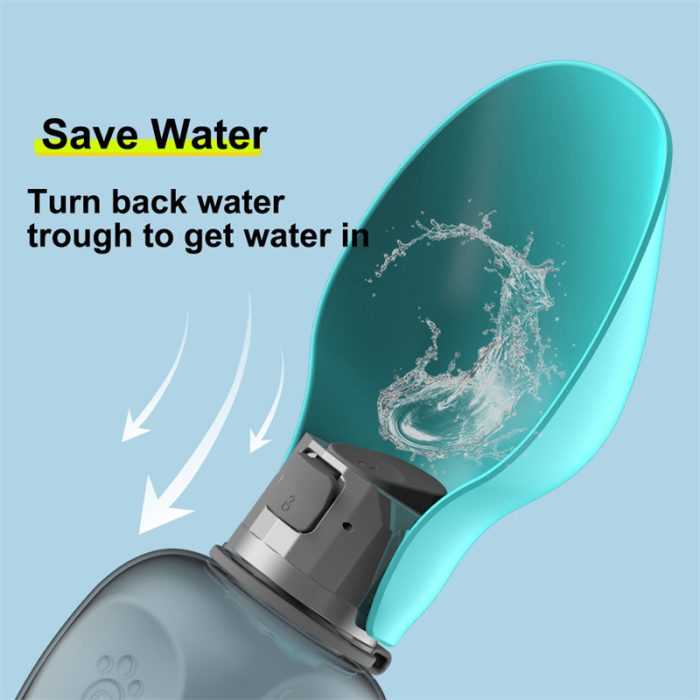 800ml Dogs Water Bottle Portable High Capacity Leakproof Pet Foldable - Image 4