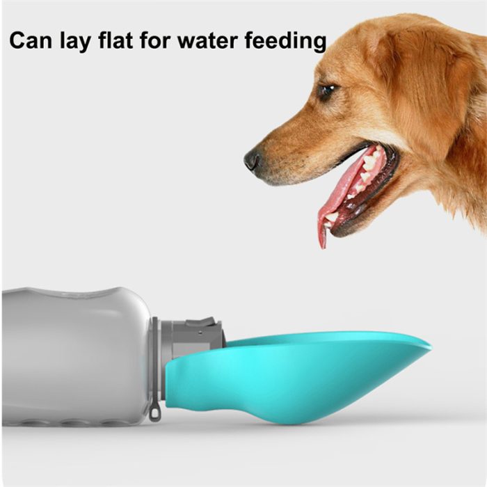 800ml Dogs Water Bottle Portable High Capacity Leakproof Pet Foldable - Image 5
