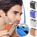 Portable Rotary Dual Ring Electric Shaver Men Travel Mini Shaver