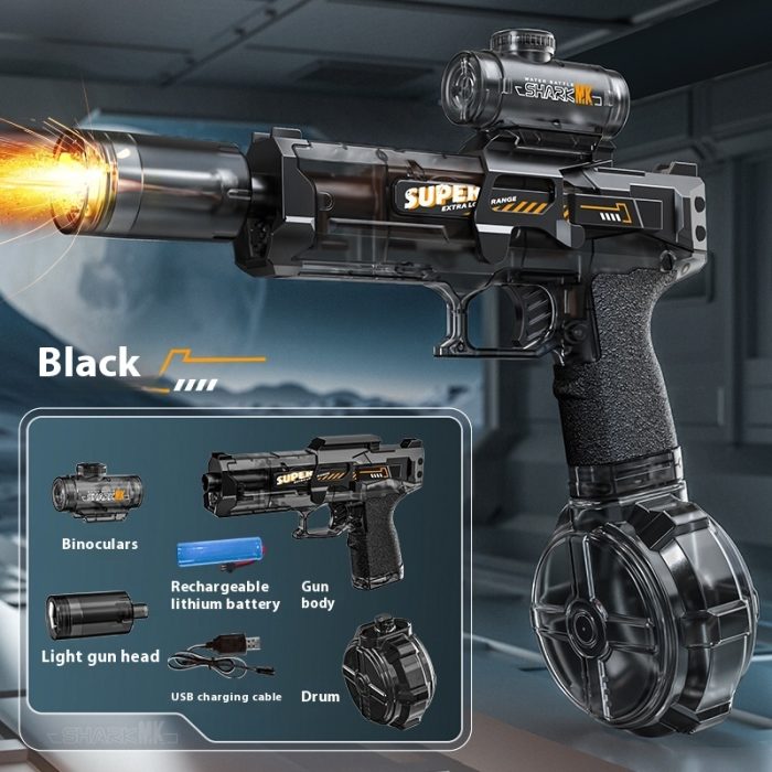 LED Lights Electric Water Guns Children Simulated Shooting Recoi - Image 3
