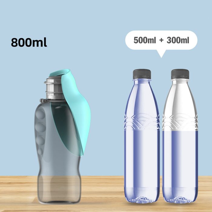 800ml Dogs Water Bottle Portable High Capacity Leakproof Pet Foldable - Image 10