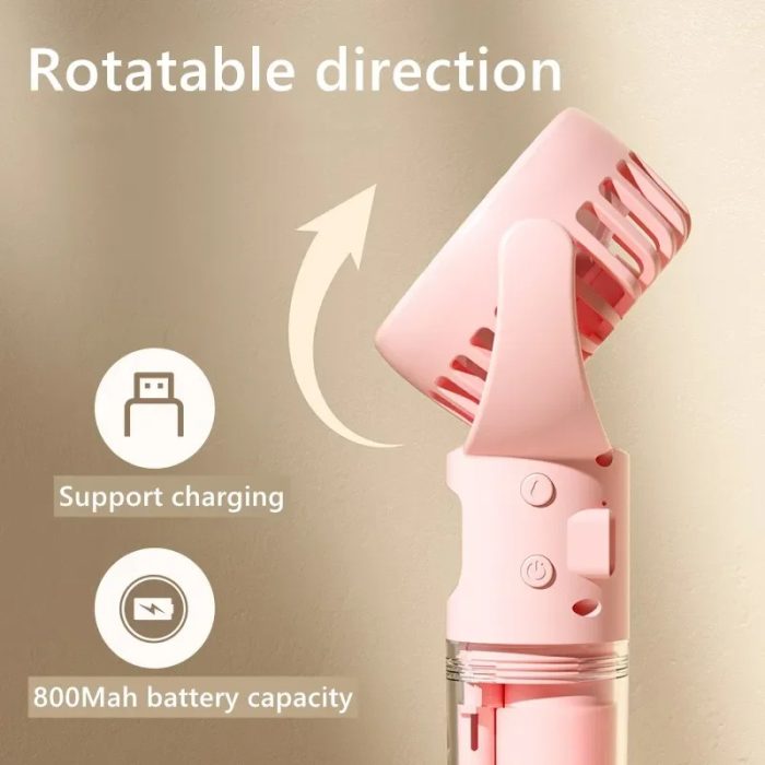 Portable Handheld Spray Fan 4-Speed Water Spray Mist Fan Summer - Image 8