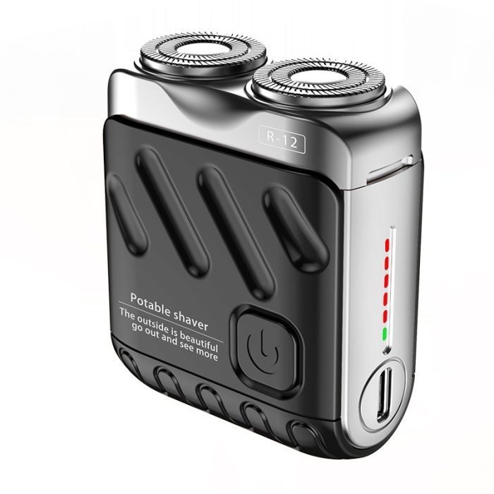 Portable Rotary Dual Ring Electric Shaver Men Travel Mini Shaver - Image 5