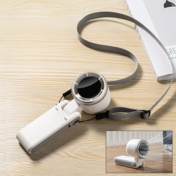 Hanging Neck Outdoor 180 Degree Folding Desktop Mini Fan - Image 2
