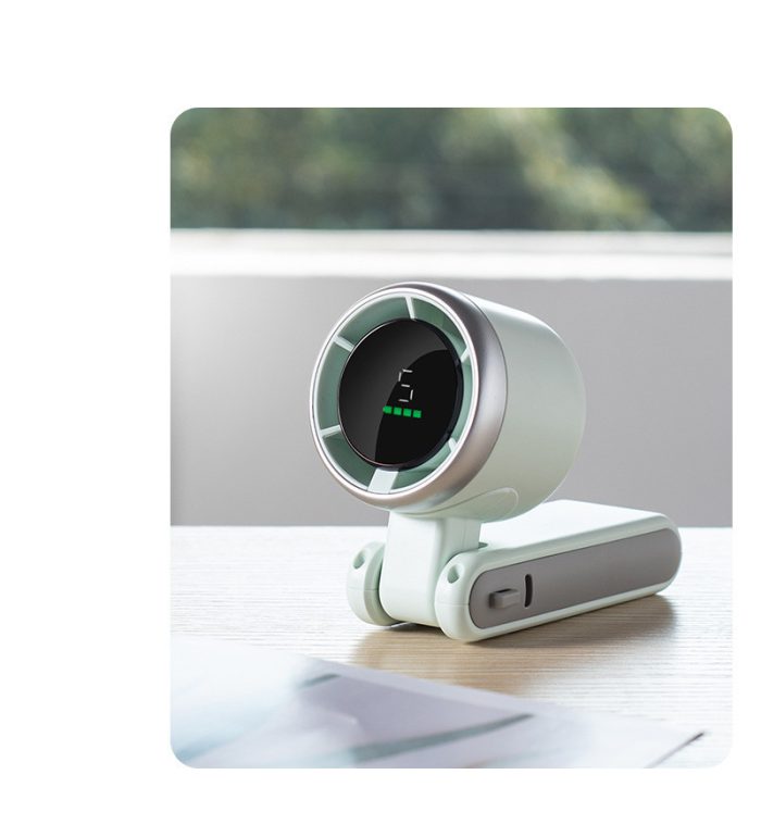Hanging Neck Outdoor 180 Degree Folding Desktop Mini Fan - Image 4