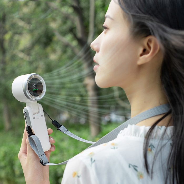 Hanging Neck Outdoor 180 Degree Folding Desktop Mini Fan - Image 5